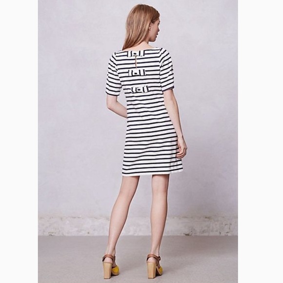 Anthropologie Postmark Bow Back Short Sleeve Dress - Picture 2 of 8
